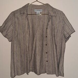 Stripe Saghabor button down Petite Large